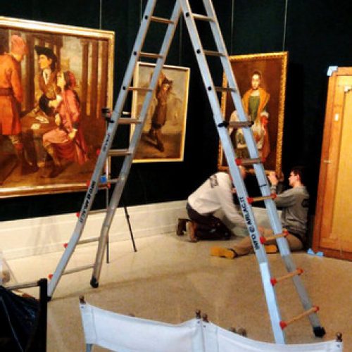 Allestimento di opere d’arte a Verona
