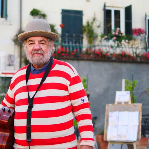 Artista di strada a Lucca