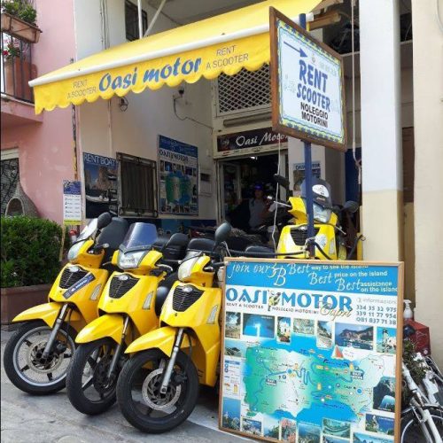 Noleggio di motorini a Capri